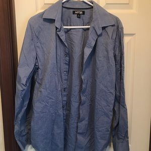Mens Apt. 9 button down dress shirt light blue